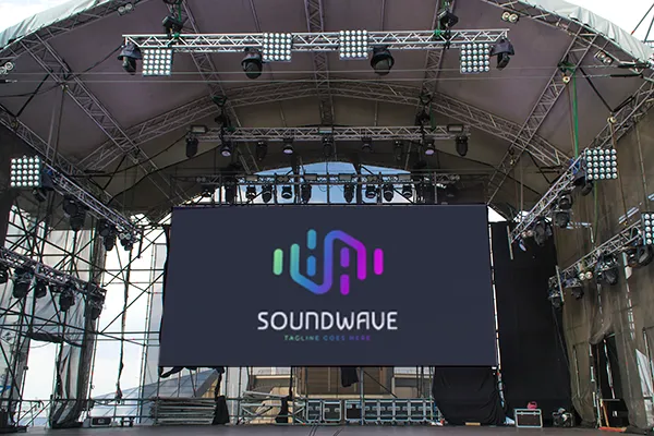 バックドロップの設置イメージ