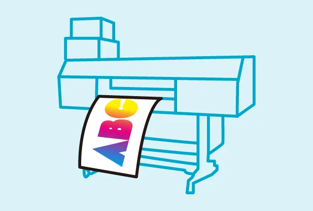 DTFフィルムにUVインクで印刷