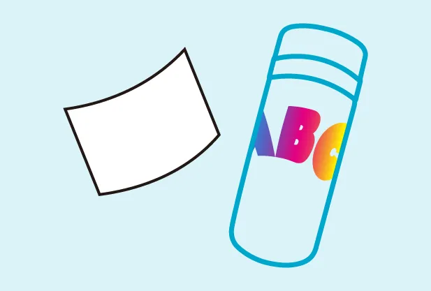 フィルムをはがして完成